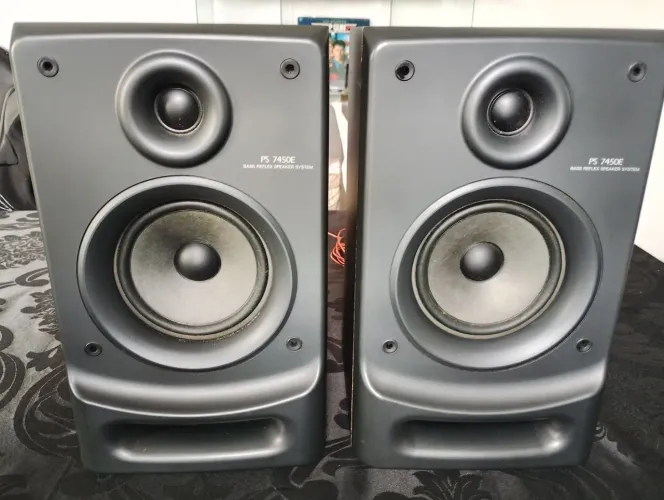 Caixas Samsung PS 7450E Bass reflex 4 ohms 10w