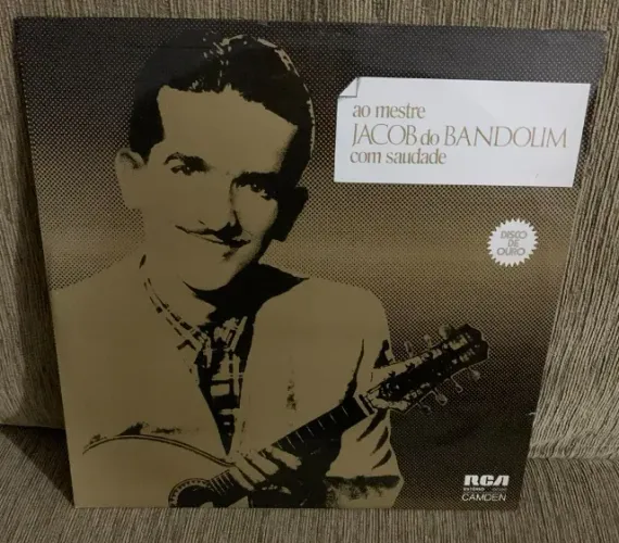 Vinil Lp Ao Mestre Jacob Do Bandolim Com Saudade 1975   GRAVADORA RCA ANO 1975 EXCELENTE 