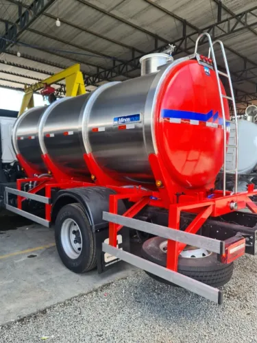 Tanque Pipa Rodoviário Sobre Chassi 10.000L Inox 304 Novo 