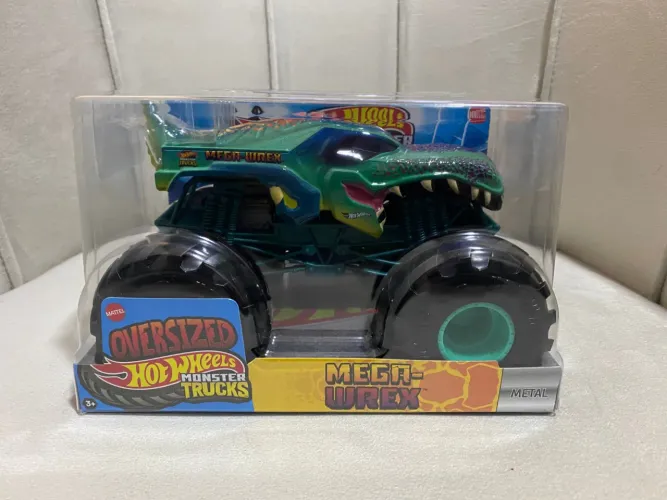 Hot Wheels Monster Trucks Mega-Wrex - Escala 1:24 (Oversized) - Novo Lacrado
