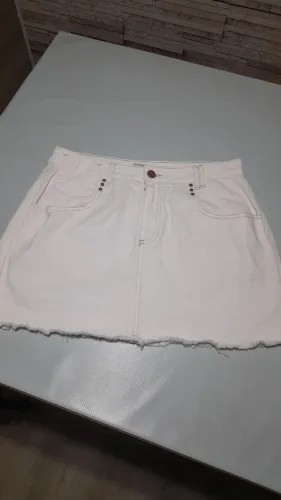 Vendo saia Jeans bege C&A seminova Tam 44