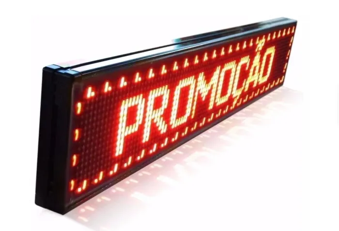 Painel de led vermelho