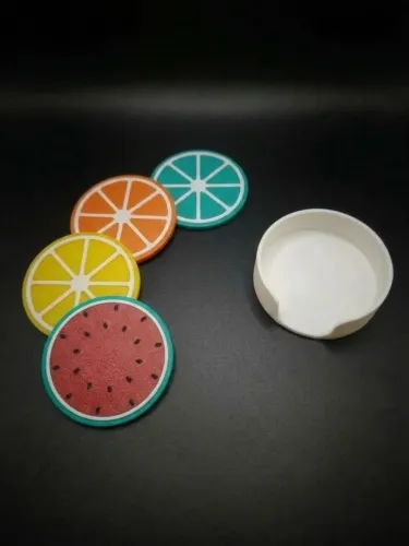 Porta copos Frutas