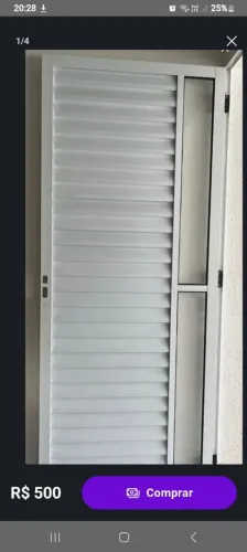 Porta em alumio e janela 