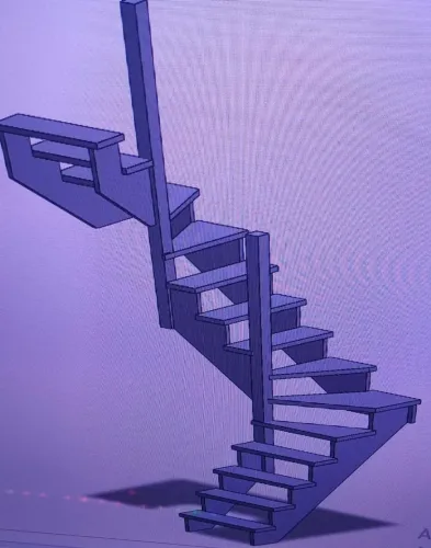 Escadas em madeira com projeto