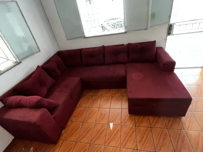 Sofá de canto 7 lugares