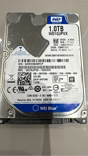 HD PARA NOTEBOOK 1 TB