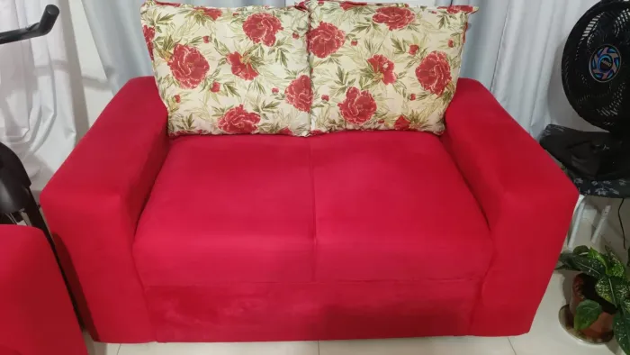 Conjunto de sofá 2 e 3 lugares com 4 capas