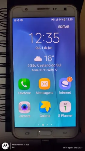 CELULAR SAMSUNG GALAXY J7 USADO E SEM CARREGADOR