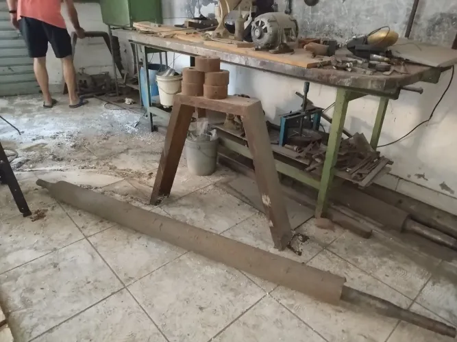 3 Eixos usinados para calandra para chapas de até 1,80cm de largura