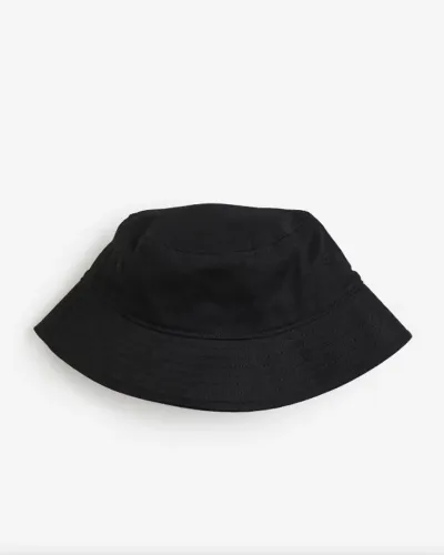 CHAPÉU BUCKET HAT H&M PRETO TAMANHO L/60 100% ALGODÃO