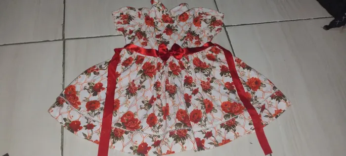 Vestido infantil estampado com flores, roupas infantis, menina bebê moda vestido estampado