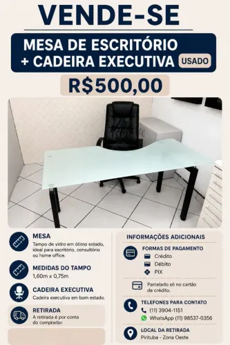 Mesa pra consultório 