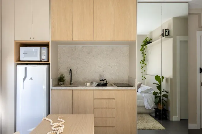  Studio mobiliado completo no Bigorrilho | Sacada com churrasqueira + vaga