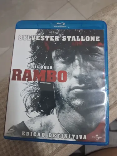 Trilogia Blu-ray Rambo praticamente novos só foi visto 1 vez