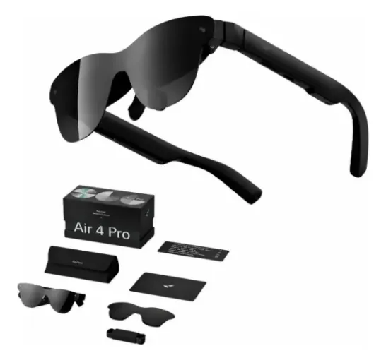 Óculos De Realidade Virtual Rayneo Air4 Pro Avançado Preto