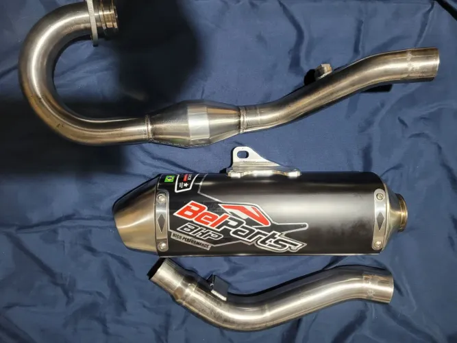 Escapamento Belparts Lander 250 inox para Lander 250