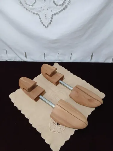 Antigas Formas Madeira Sapatos Johnston com Alargador