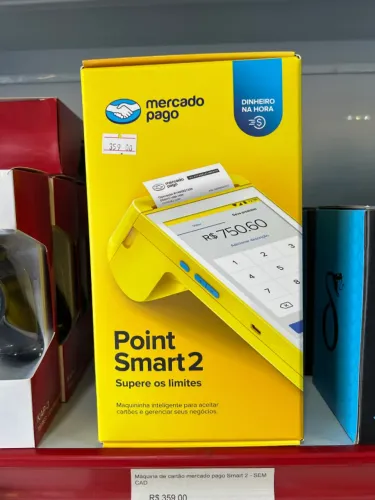 Máquina de cartão com bobina para comércio