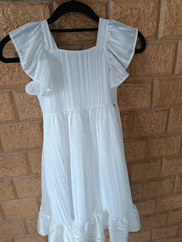 Vestido infantil Branco de Festa 