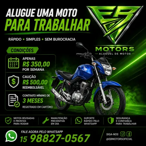 Aluguel de Moto em Sorocaba , FAN 160