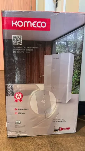 Aquecedor A Gás Komeco Digital Home 36 Litros Gn Branco 127/220v