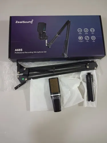 Microfone profissional ZealSound a68s 