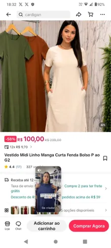 Vendo Esse vestido 