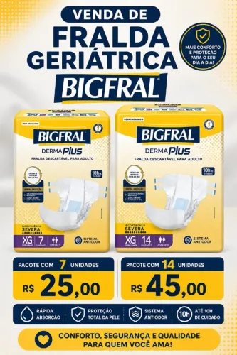 Fralda Geriátrica Bigfral XG