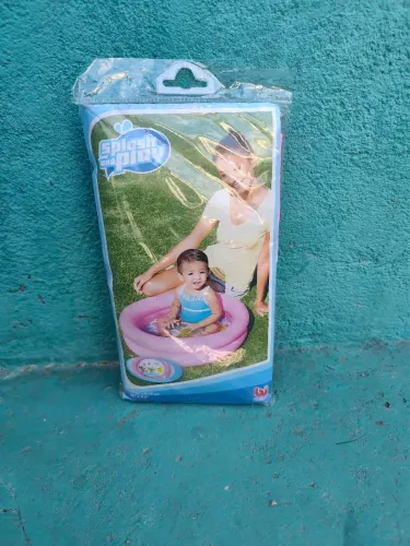 Piscina Banheira Inflavél Infantil Mor 28 Litros Para Bebê Cor Rosa