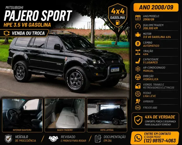 Mitsubishi Pajero Sport HPE 3.5 4X4 200cv Aut. 2009