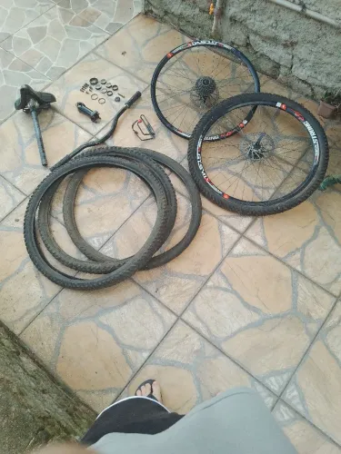 Kit Peças Bike Aro 26 Completo + Rodas GTSM1X - Barato Hoje