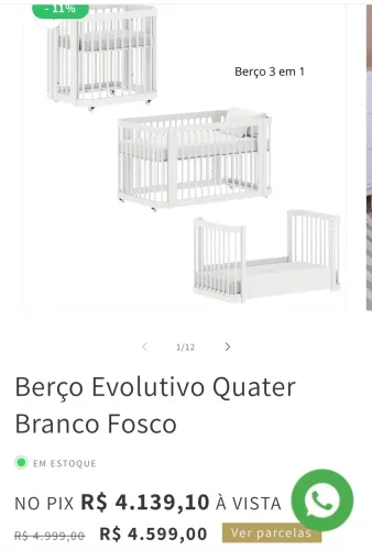 Berço 3 em 1