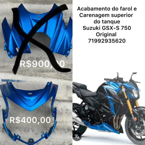 Carenagem frontal Moto Suzuki GSX750S