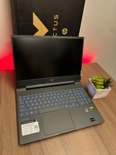 Notebook Gamer HP Ryzen 7 RTX 4050 144Hz NOVO!