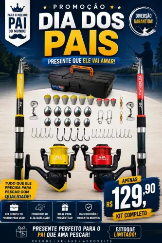 Promoção Kit completo de pesca