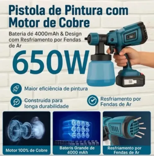 Pistola de pintura com NF