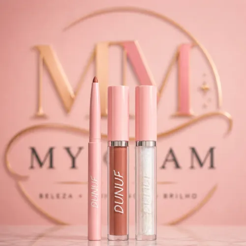 Kit Batom Matte + Gloss + Lápis 3 em 1|Novo/Lacrado