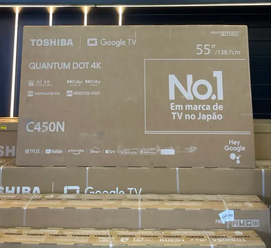 TELEVISÃO TOSHIBA 55 POLEGADAS QLED ?