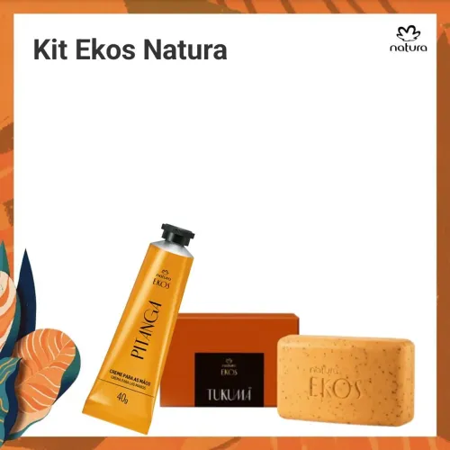 Kit Ekos Natura - Creme Mãos Pitanga e Sabonete Esfoliante Tukumã