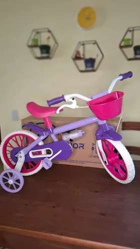 Bicicleta Infantil Aro 12 Nathor Violet
