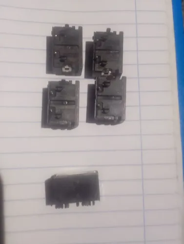 Kit 5 Conectores Tomada AC 2 Pinos ? Tipo C8 ? Para Placa/Caixa