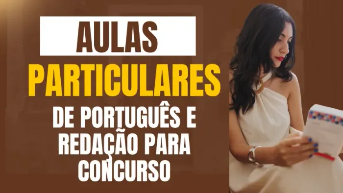 Aulas de português e redação para concurso