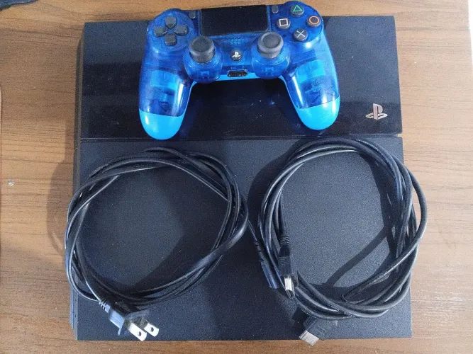 PlayStation 4 FAT - perfeito estado - 500GB - 1 controle modificado original - usado