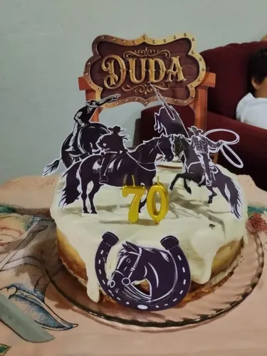 Topo de bolo p/bolo de 30cm