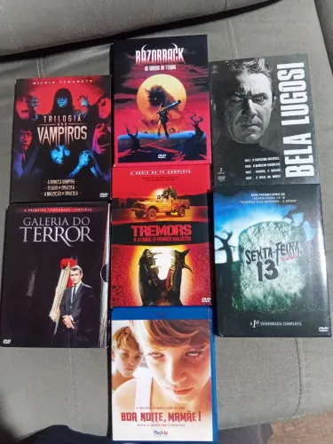 DVDs e blu-ray filmes e séries de terror clássicos 