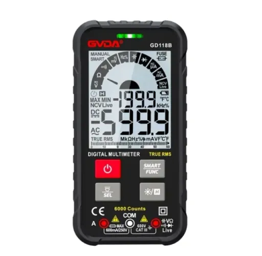 Multímetro Digital Profissional Gvda GD118B (9995.9905 zap)
