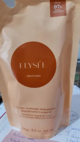 refil creme hidratante corporal Elysee tradicional o Boticário