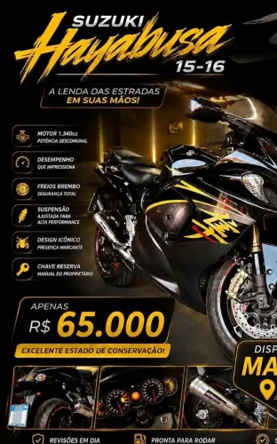 Vendo Suzuki haibusa top 29.000 mil km nova aproveite poucas em manaus