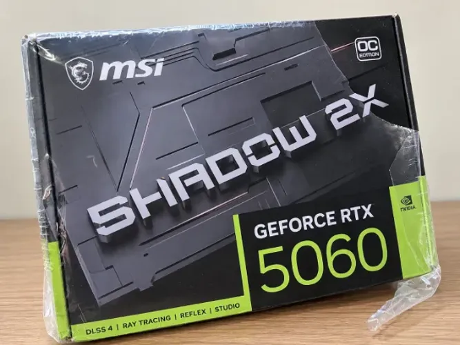 RTX 5060 MSI Shadow 2X OC 8GB GDDR7 - Nova na Caixa